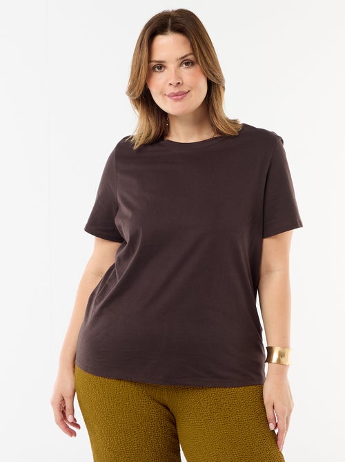 T-shirt en maille jersey manches courtes - Kiabi