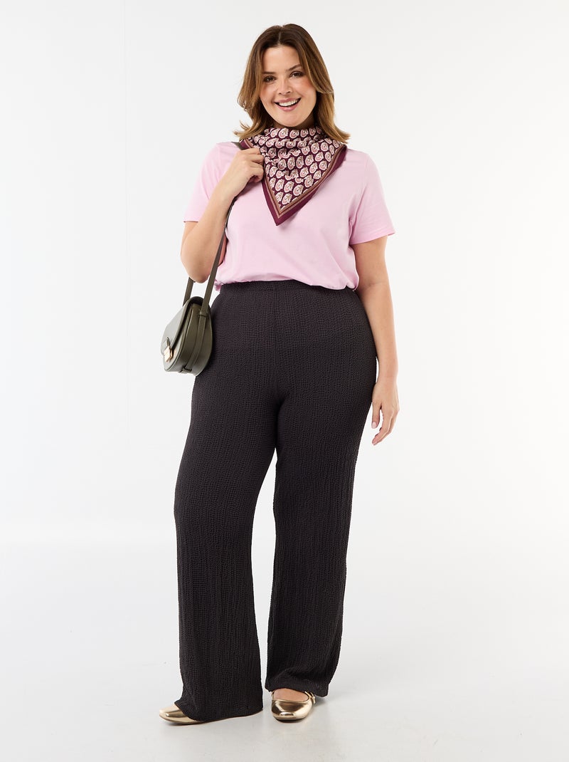 T-shirt en maille jersey manches courtes Rose - Kiabi