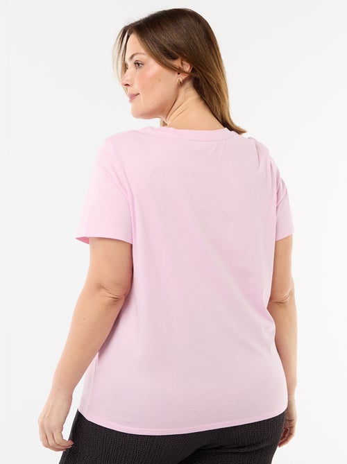 T-shirt en maille jersey manches courtes - Kiabi