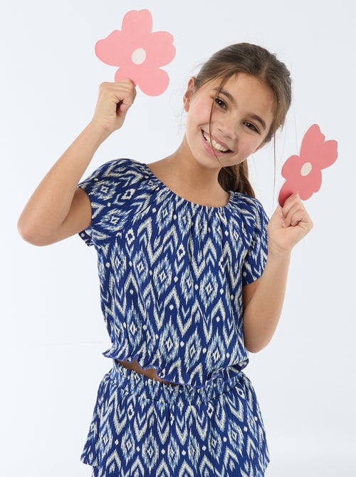 T-shirt en maille stretch - Kiabi