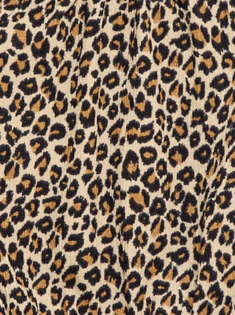 T-shirt en maille stretch Marron - Kiabi