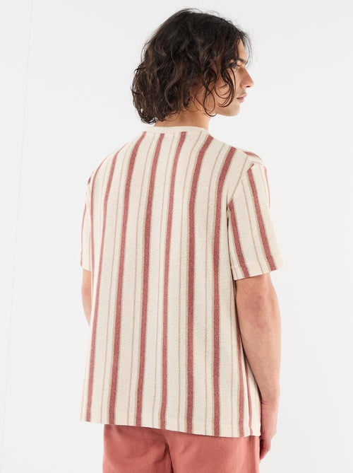 T-shirt en maille tricot à manches courtes - Kiabi