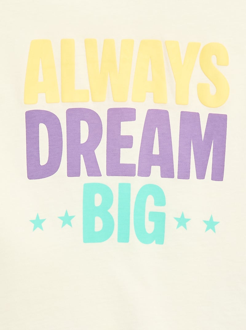 T-shirt esprit américain Blanc - Kiabi