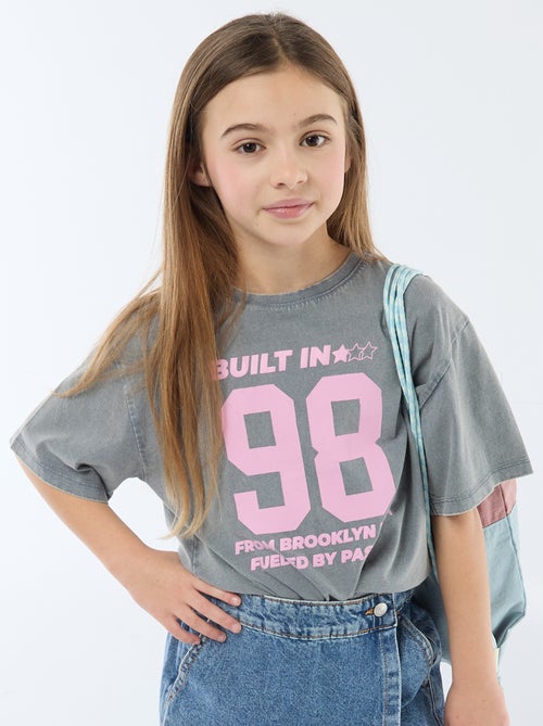 T-shirt esprit américain - Kiabi