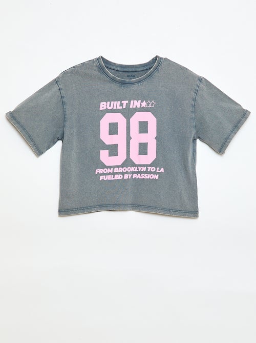 T-shirt esprit américain - Kiabi