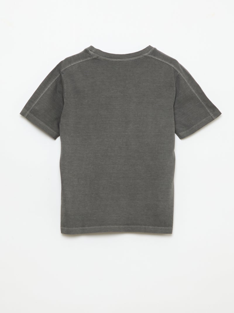 T-shirt esprit basketball Gris - Kiabi