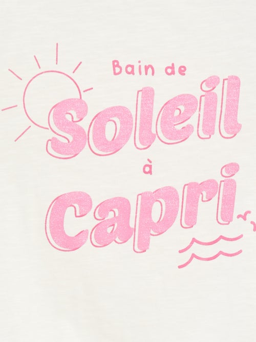 T-shirt fantaisie en coton - Kiabi