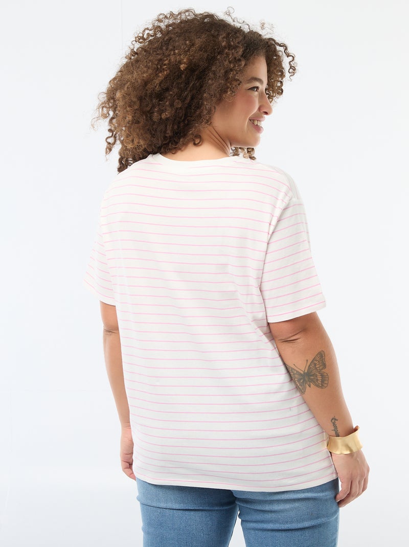 T-shirt 'fête des mères' imprimé manches courtes Rose - Kiabi