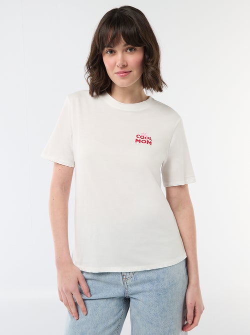 T-shirt 'fête des mères' manches courtes - Kiabi