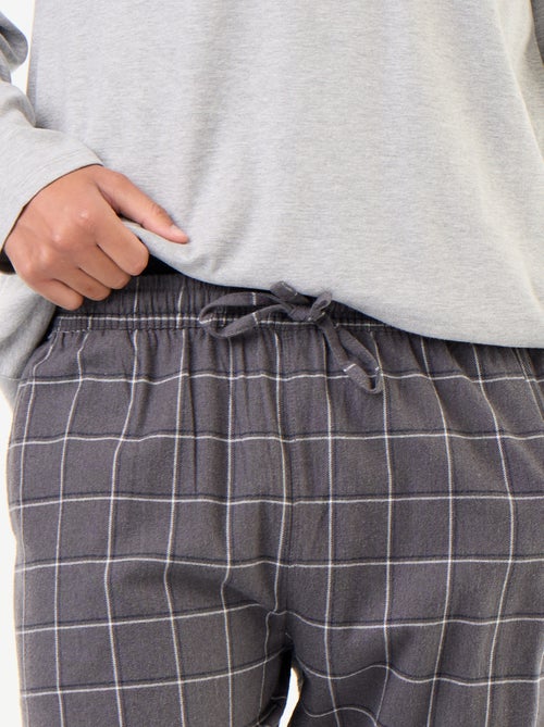 T-shirt + Flannel Trousers Pajama Set - 2 Pieces - Kiabi