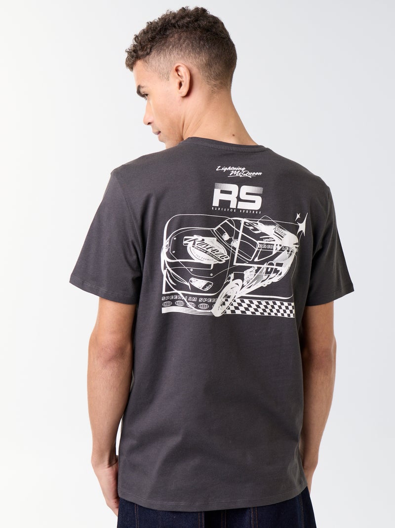 T-shirt 'Flash McQueen' 'Cars' 'Disney' 'Pixar' manches courtes Noir - Kiabi