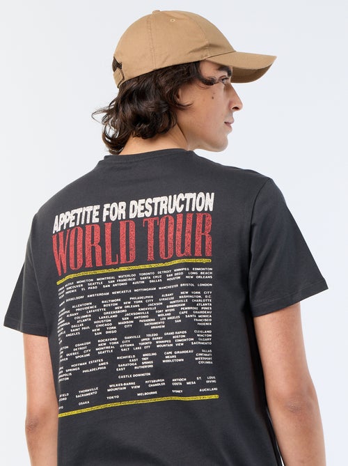 T-Shirt 'Guns N'Roses' Kurzarm - Kiabi