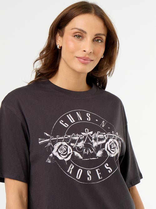 T-Shirt 'Guns N'Roses' mit Kurzarm und Vorder-/Rückseitendruck - Kiabi T-Shirt 'Guns N'Roses' mit Kurzarm und Vorder-/Rückseitendruck - Kiabi