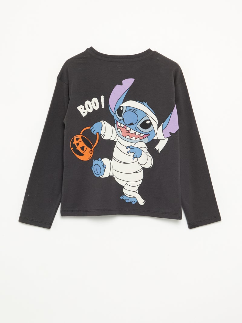 T-shirt 'Halloween' 'Disney' 'Stitch' Noir - Kiabi