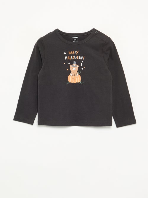 T-shirt 'Halloween' manches longues - Kiabi