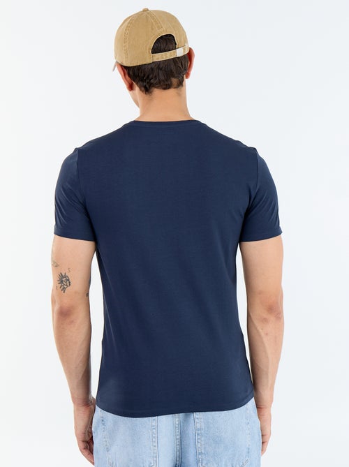 T-shirt homme en coton à col rond - Kiabi