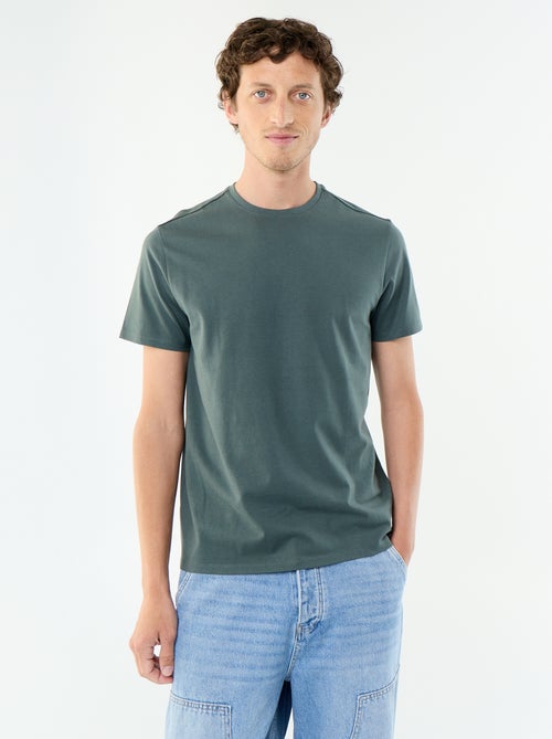 T-shirt homme en coton à col rond - Kiabi T-shirt homme en coton à col rond - Kiabi