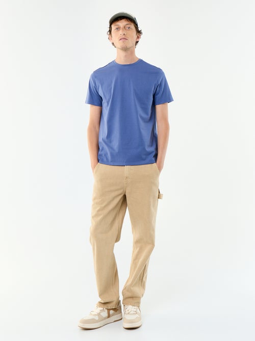 T-shirt homme en coton uni à col rond - Kiabi T-shirt homme en coton uni à col rond - Kiabi