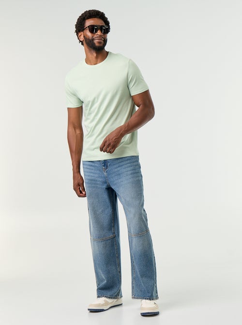 T-shirt homme en jersey à col rond - Kiabi