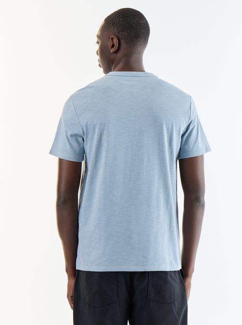 T-shirt homme uni à col tunisien - Kiabi T-shirt homme uni à col tunisien - Kiabi