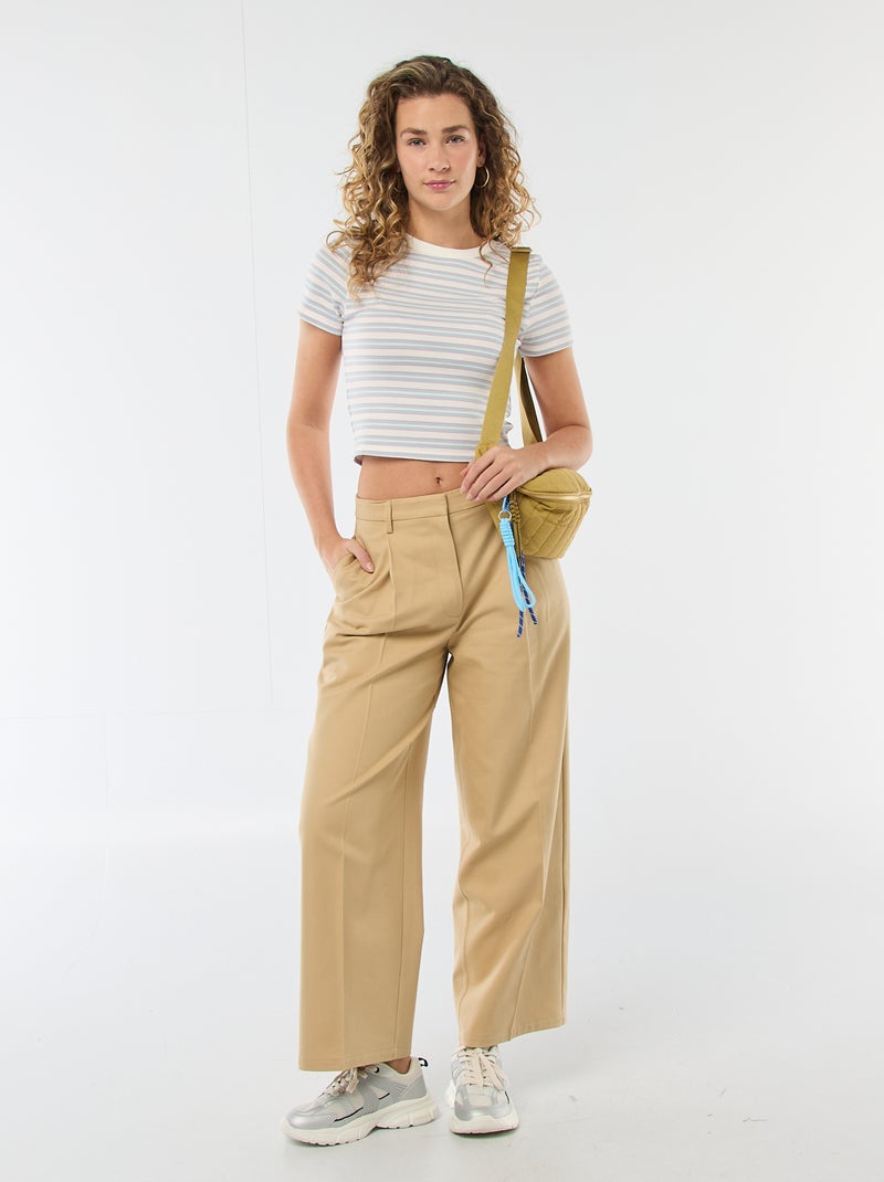 T-shirt imprimé à manches courtes à motif Bleu - Kiabi