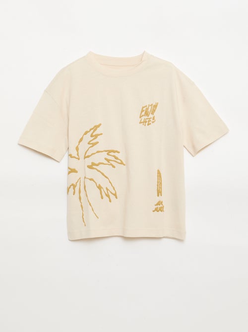 T-shirt imprimé à manches courtes - Kiabi