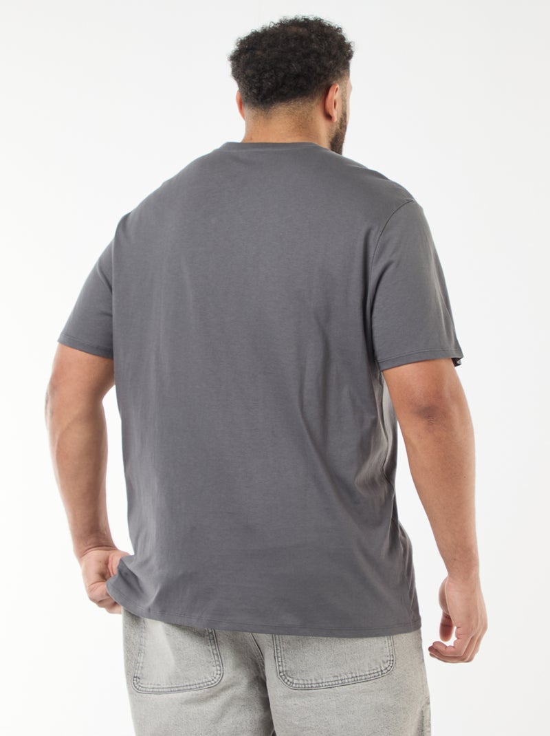 T-shirt imprimé à manches courtes Gris - Kiabi