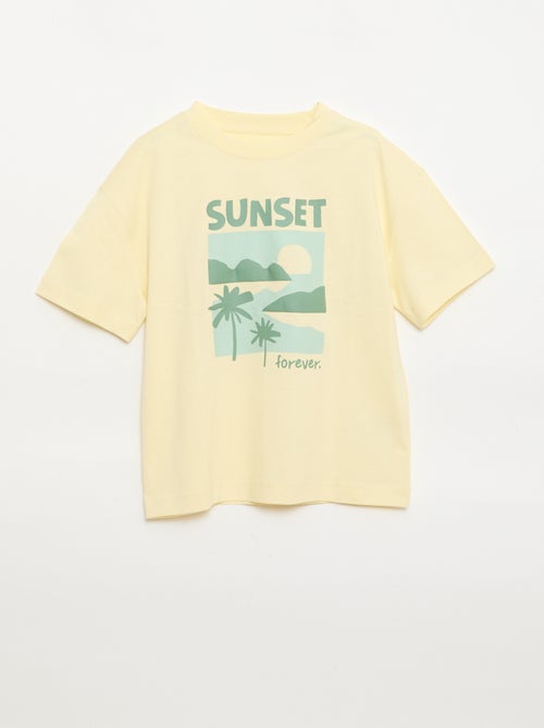 T-shirt imprimé à manches courtes - Kiabi