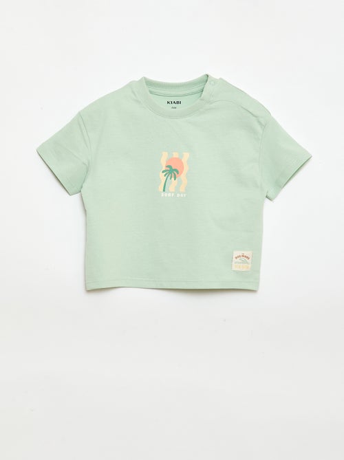 T-shirt imprimé à manches courtes - Kiabi