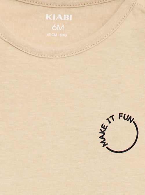 T-shirt imprimé à manches longues - Kiabi