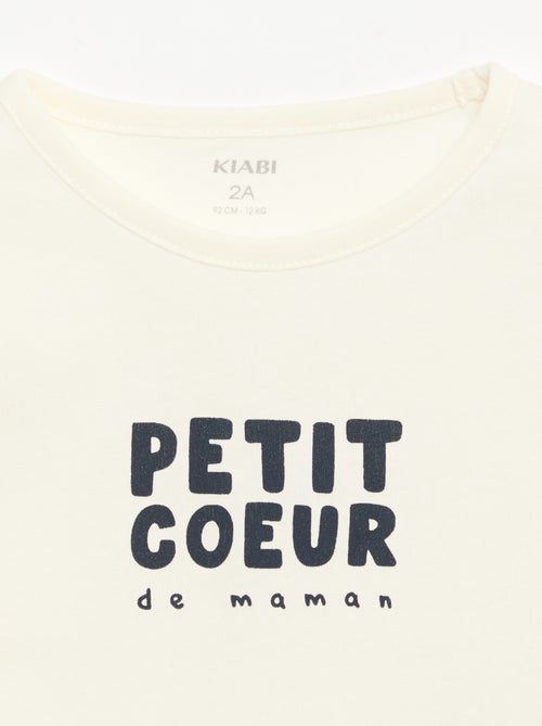 T-shirt imprimé à manches longues - Kiabi