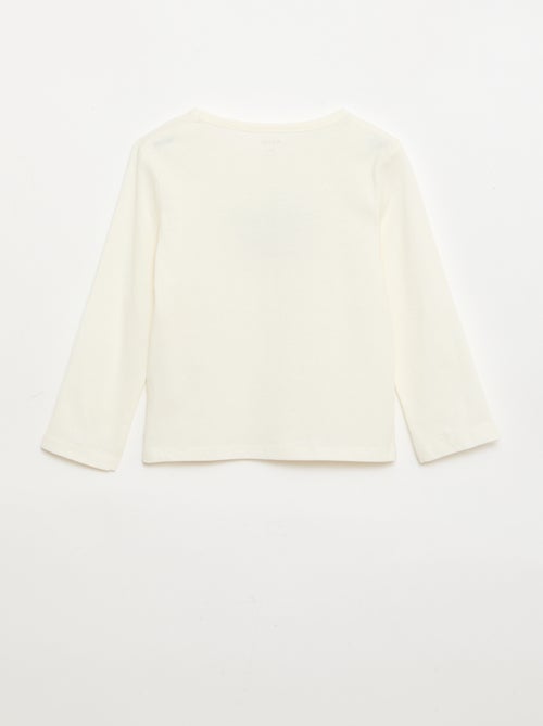 T-shirt imprimé à manches longues - Kiabi