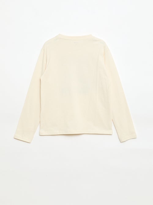T-shirt imprimé à manches longues - Kiabi