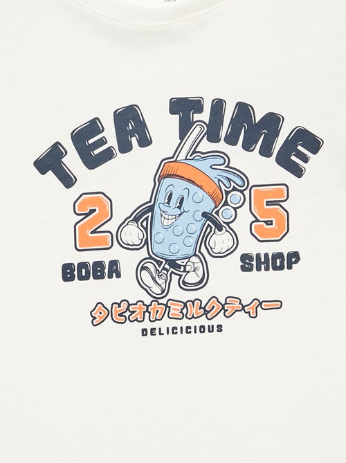 T-shirt imprimé à manches longues - Kiabi