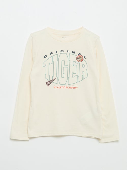 T-shirt imprimé à manches longues - Kiabi T-shirt imprimé à manches longues - Kiabi