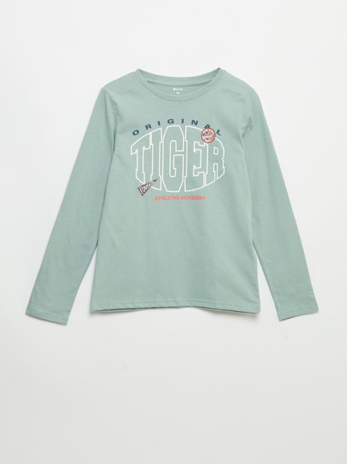 T-shirt imprimé à manches longues - Kiabi T-shirt imprimé à manches longues - Kiabi