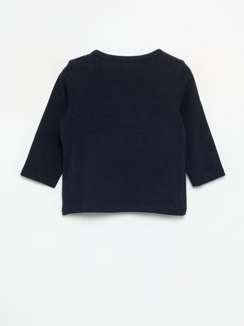 T-shirt imprimé à manches longues - Kiabi