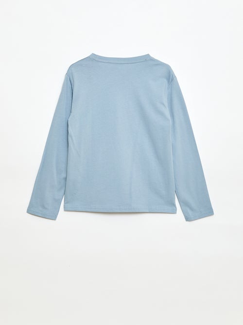 T-shirt imprimé à manches longues - Kiabi