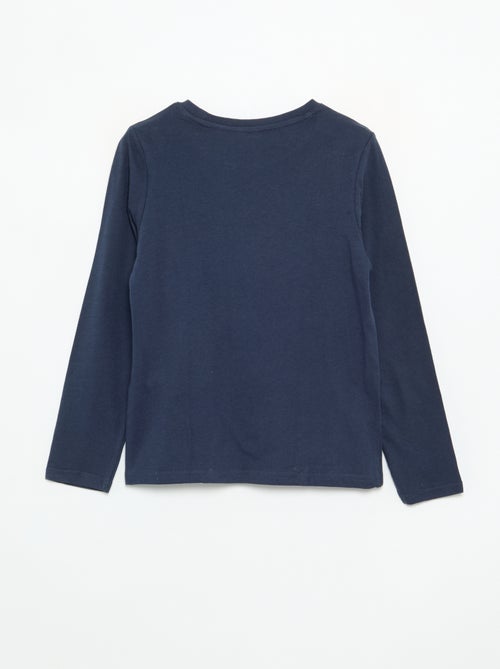 T-shirt imprimé à manches longues - Kiabi