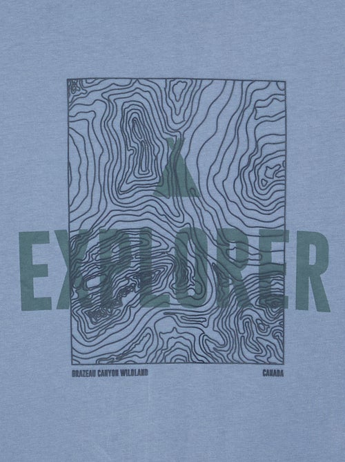 T-shirt imprimé à manches longues - Kiabi