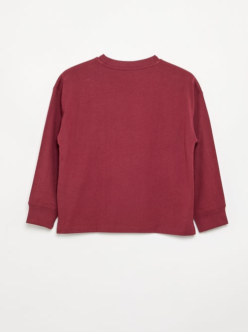 T-shirt imprimé à manches longues - Kiabi