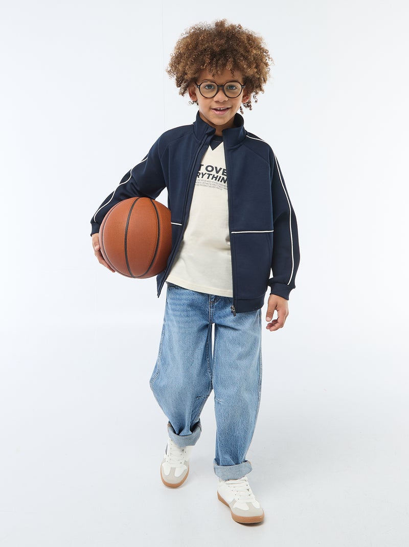 T-shirt imprimé à message Blanc - Kiabi