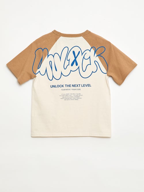 T-shirt imprimé à message - Kiabi