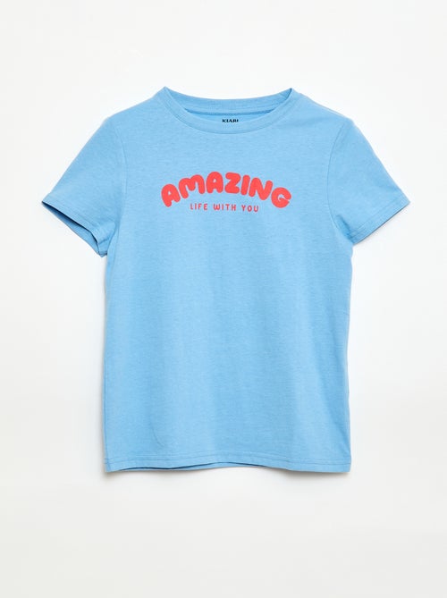 T-shirt imprimé à message - Kiabi