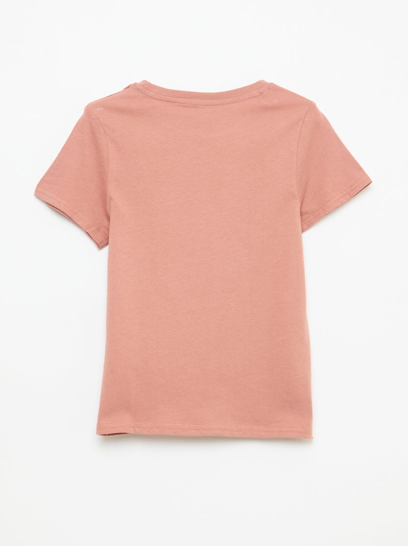 T-shirt imprimé à message Rouge - Kiabi