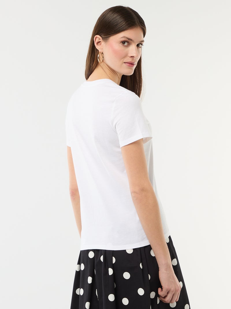 T-shirt imprimé Blanc - Kiabi