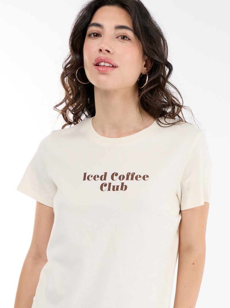 T-shirt imprimé Blanc - Kiabi