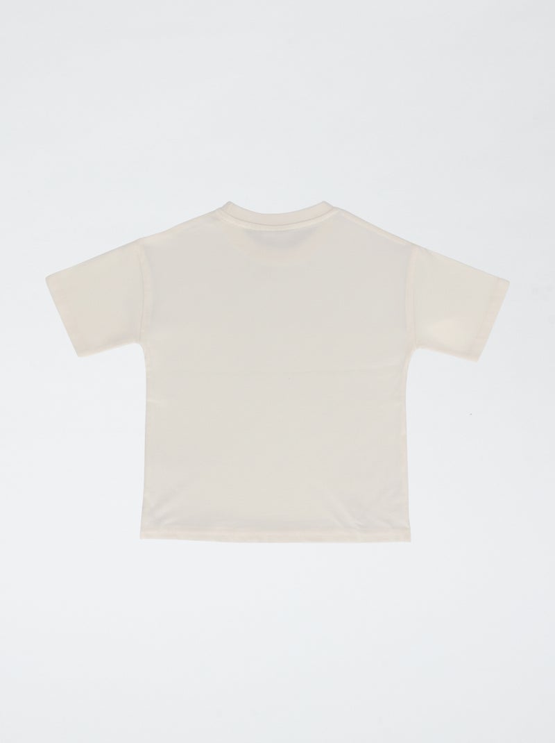 T-shirt imprimé 'Bluey' style dégradé en coton Blanc - Kiabi