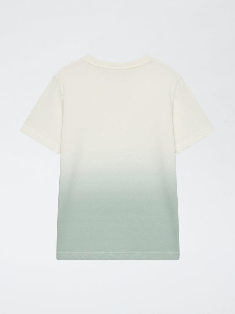 T-shirt imprimé 'Bluey' style dégradé en coton Vert clair - Kiabi