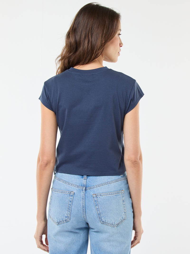 T-shirt imprimé 'Disney' 'Stitch' en coton Bleu - Kiabi